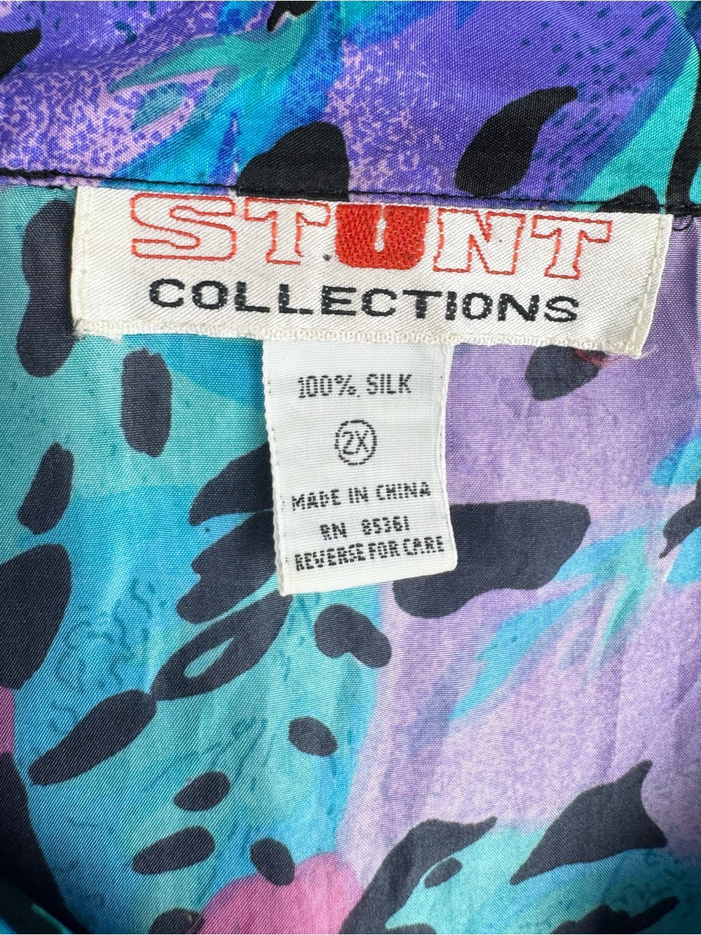 Stunt Collections Silk Blouse 2X - Picture 13 of 15